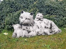 Steinfigur katzenfigur katze gebraucht kaufen  Dannewerk