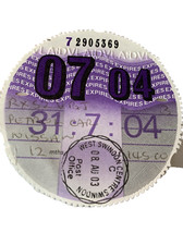 Tax disc 2004 for sale  BIRMINGHAM