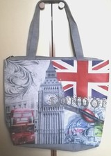 Borsa london grigia usato  Brescia