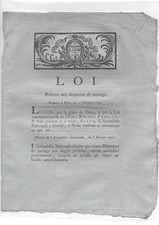 1791 loi dispenses d'occasion 1791 loi dispenses d'occasion  Laval