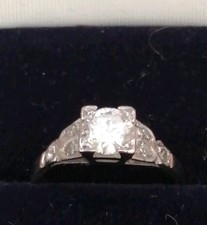art deco diamond rings for sale  BLYTH
