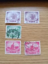 Austria 5 X 1915 fondos de caridad de la guerra de Austria MH + franqueo combinado usado segunda mano  Embacar hacia Mexico