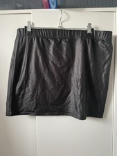 Black faux leather for sale  NEWTON ABBOT