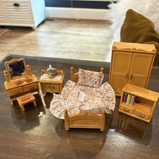 Quarto principal Calico Critters Sylvanian Families guarda-roupa espelho vaidade cama comprar usado  Enviando para Brazil