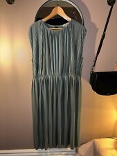Green pleated dress for sale  MANCHESTER