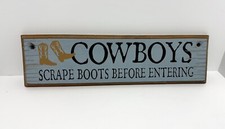 Wood sign cowboys for sale  Buckeye