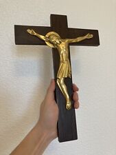 Ancien crucifix croix d'occasion  Saint-Brice-Courcelles