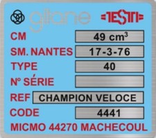 Autocollant gitane testi d'occasion  France