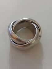 Bague anneaux entrelacés d'occasion  Château-d'Olonne