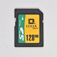 Tarjeta de memoria para cámara genuina SD de alta velocidad Lexar 128 MB MEGABYTE segunda mano  Embacar hacia Argentina