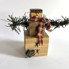Primitive style snowman for sale  Iola