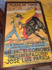 Ancienne affiche tauromachie d'occasion  Couzeix