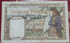 Billet algerie francs d'occasion  Aucamville