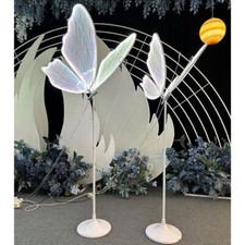 Lámpara de pie mariposa de 2 piezas, lámpara de techo, para accesorios de decoración de fiestas de boda-24 pulgadas segunda mano  Embacar hacia Mexico