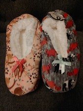 Meias chinelo Fuzzy Babba panda raposa lêmures femininas 7-9.5 apertos inferiores 2 peças NOVAS comprar usado  Enviando para Brazil