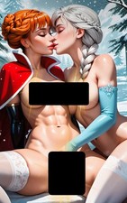 Fantasia de Cosplay Quadrinhos “Frozen” Elsa Anna VIRGEM Capa Perseguição Completa ESGOTADA comprar usado  Enviando para Brazil