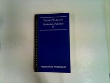 Musikalische schriften adorno gebraucht kaufen  Aarbergen