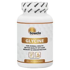 Comprimidos de glicina 750mg – Aminoácido de forma livre para sono e recuperação – Sowelo comprar usado  Enviando para Brazil