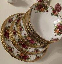 Platos y tazones de cena Royal Albert Old Country Roses para 6 configuraciones segunda mano  Embacar hacia Mexico
