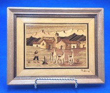 Vtg marquetry wood for sale  Fuquay Varina