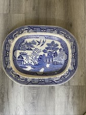 Antique blue willow for sale  LIVERPOOL