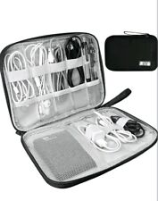 Bolsa organizadora de cables de viaje accesorios electrónicos unidad USB estuche de almacenamiento cargador segunda mano  Embacar hacia Mexico
