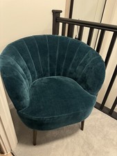 Velvet accent chair for sale  WOKINGHAM