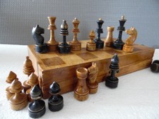 Conjunto de tabuleiro de xadrez vintage soviético russo madeira dobrável 30х30cm # 66, usado comprar usado  Enviando para Brazil