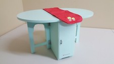Balcão de cozinha American Girl Grace’s azul assadeira armazenamento ilha dobrável comprar usado  Enviando para Brazil