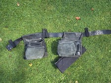 Black leather carpenters for sale  SWANSEA