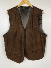 Real leather waistcoat for sale  BROMLEY