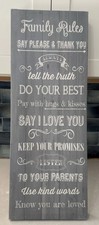 Family rules sign for sale  Clearwater