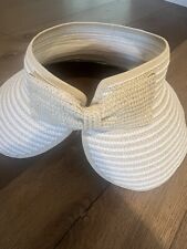 Chapéu de sol praia piscina jardim aba larga gancho/laço fechamento verão palha dobrável novo sem etiquetas comprar usado  Enviando para Brazil