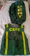  Mochila verde equipe de resposta a emergências comunitária CERT, bolsa de viagem com colete comprar usado  Enviando para Brazil