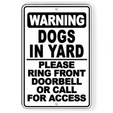 Warning dogs yard for sale  USA