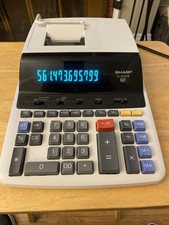 Usado, Calculadora de impressão comercial Sharp EL-2630PIII de 12 dígitos FUNCIONA comprar usado  Enviando para Brazil