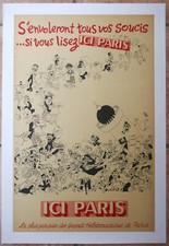 Affiche journal paris d'occasion  Mèze