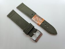 Usado, Nova tela Diloy 22mm Cordura em couro genuíno militar verde relógio pulseira D41 comprar usado  Enviando para Brazil