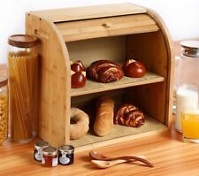 Bamboo bread bin for sale  SALFORD