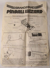 Instruções de pinball Grandstand Wizard comprar usado  Enviando para Brazil