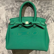 Save My Bag - Feita na Itália - Bolsa satchel de neoprene verde floresta fecho de pressão comprar usado  Enviando para Brazil