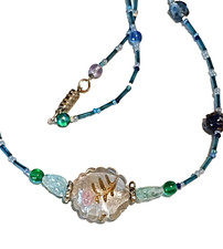 Collana blu lunghezza usato  Torino