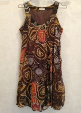 Robe tunique marron d'occasion  Bourg-de-Thizy