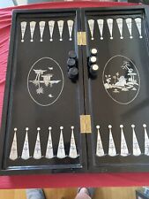 Backgammon koffer holz gebraucht kaufen  Ansbach