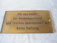 Garderoben schild interhotel gebraucht kaufen  Magdeburg