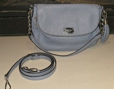 Bolsa de ombro Michael Kors Bedford azul claro couro pebbled dobrável tiracolo comprar usado  Enviando para Brazil