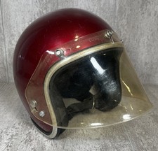 Capacete de rosto aberto vintage Griffin Max motocicleta snowmobile pequeno vermelho comprar usado  Enviando para Brazil