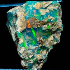 Usado, Opala etíope 100% natural áspera pedra brilhante fogo incrível 12,25 ct 17x 21x 11mm comprar usado  Enviando para Brazil