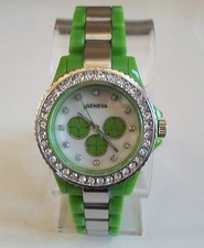 Women rhinestone green for sale  Duluth