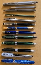 13 canetas esferográficas de aço celulóide acrílico verde preto azul LACHIEVA? comprar usado  Enviando para Brazil